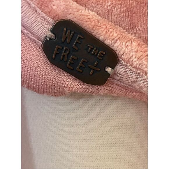 Free People Pink Crushed Velvet Split Hem Tunic Dress M - Picture 5 of 6